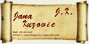 Jana Kuzović vizit kartica